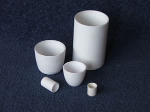 Cadinhos de cerâmica (Alumina, Zirconia e outros materiais)