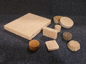 Refractory ceramics and metal processing products including filters